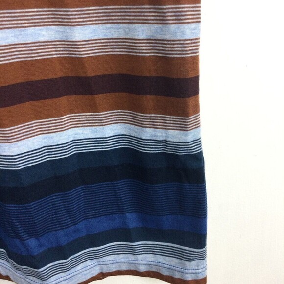 Marmot Mens Red Rock Short Sleeve Stripe T-Shirt Varsity Blue UPF 30 - Picture 11 of 11